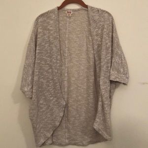 Long cream cardigan